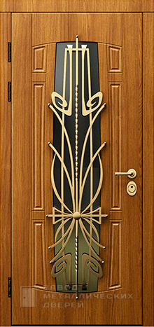 Фото «Дверь с ковкой №9» в Москве